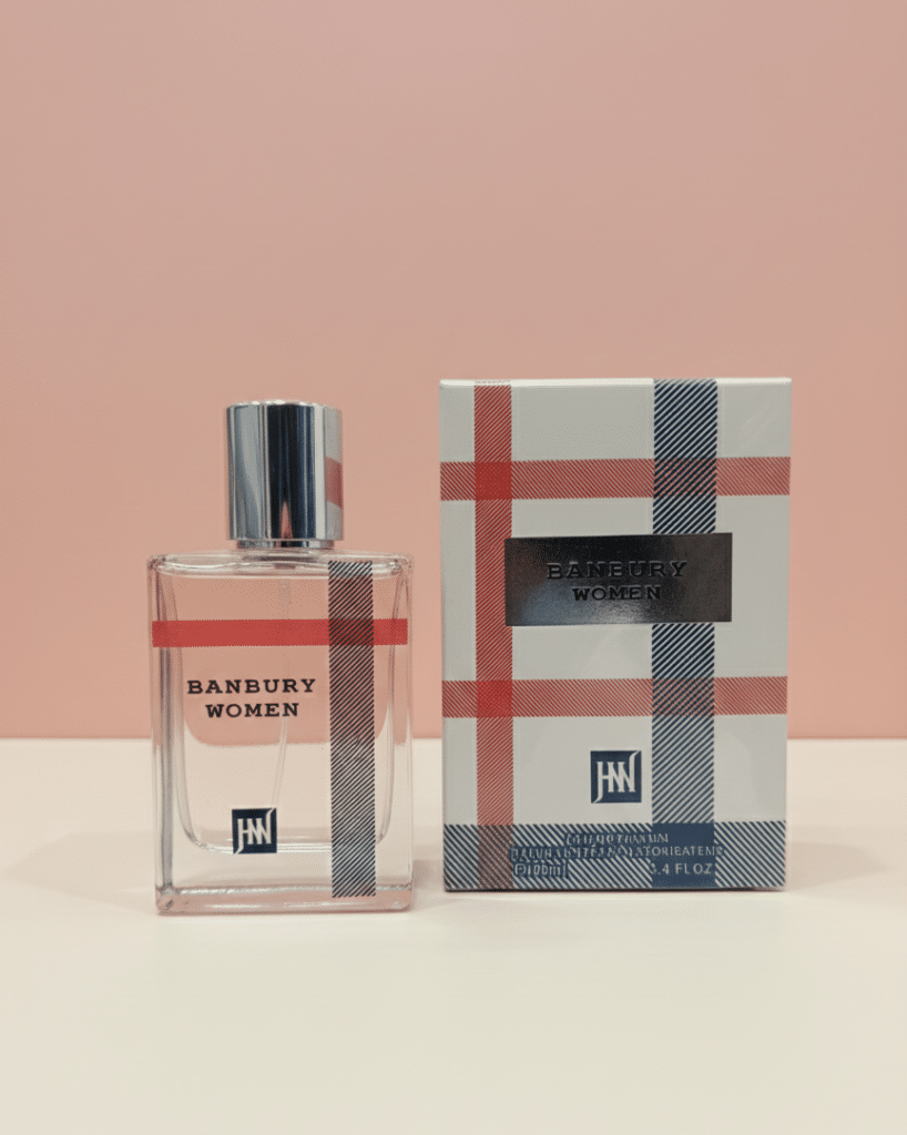 ادوپرفیوم زنانه Banbury Women | مشابه عطر Burberry London با رایحه گلی و گرم 100 میل