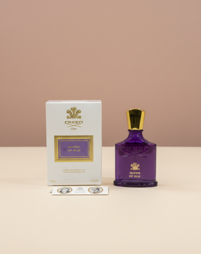 عطر کرید کویین آف سیلک 75 میل ادو پرفیوم زنانه | Creed Queen of Silk اورجینال باکس شناسنامه‌دار