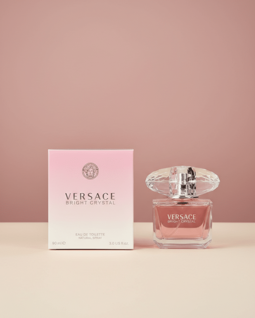 ادکلن ورساچه برایت کریستال 90 میل زنانه | Versace Bright Crystal صورتی اورجینال خنک و شیرین