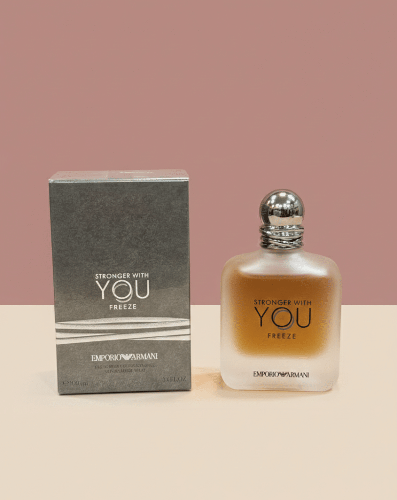 عطر استرانگر ویت یو فریز جورجیو آرمانی مردانه | Stronger With You Freeze 100ml ادوتویلت خنک و معطر