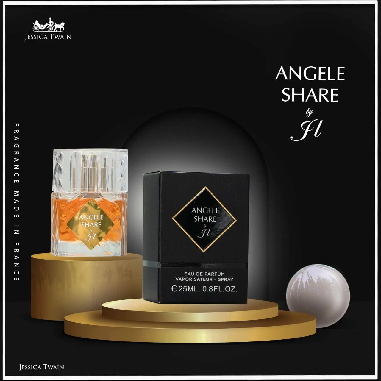 IMG_20260713_152350_575 ادکلن آنجلز شیر جسیکا توین 25 میل |( Angels Share)یونیسکس با رایحه گرم و شیرین - Image 1